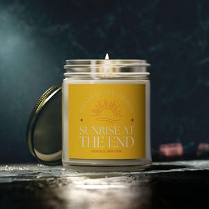 Sunrise at The End: Montauk, NY Organic Soy Wax Candle - Citrus Scented