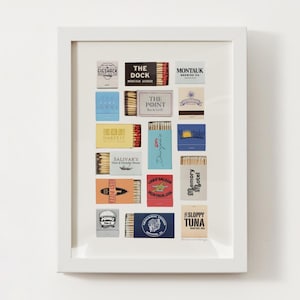 Montauk, NY Matchbox Print; Long Island Wall Art Poster
