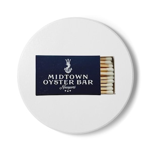 Midtown Oyster Bar, Newport RI Ceramic Matchbox Coaster, Iconic Newport Restaurant Series
