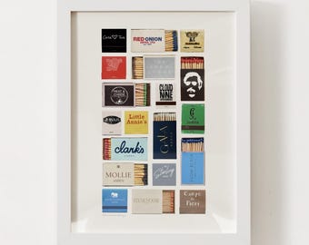 Aspen, CO Matchbox Print; Colorado Wall Art Poster