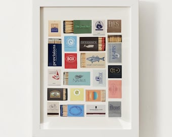 Nantucket Matchbox Print; Massachusetts Wall Art Poster