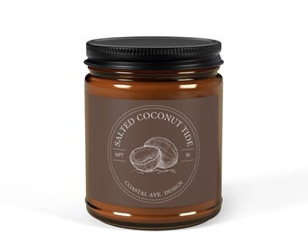 Salted Coconut Tide Candle, Coconut Soy Wax, Newport RI Candle Series