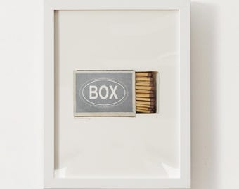 Chicken Box Nantucket, MA Matchbox Print; Massachusetts Wall Art Poster