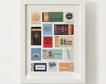 Providence, RI Matchbox Print; Rhode Island Wall Art Poster