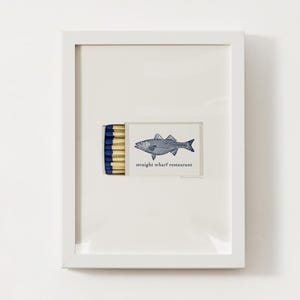 Straight Wharf Nantucket, MA Matchbox Print; Massachusetts Wall Art Poster