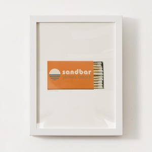 Sandbar Jetties Beach Nantucket, MA Matchbox Print; Massachusetts Wall Art Poster