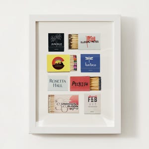 Boulder, CO Matchbox Print; Colorado Wall Art Poster