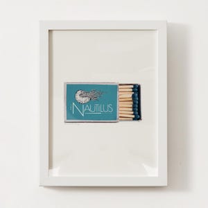 The Nautilus Nantucket, MA Matchbox Print; Massachusetts Wall Art Poster