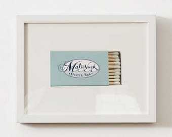 Matunuck Oyster Bar, Wakefield, RI Matchbox Print; Rhode Island Wall Art Poster