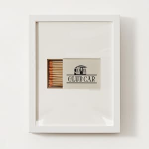 Club Car Nantucket, MA Matchbox Print; Massachusetts Wall Art Poster