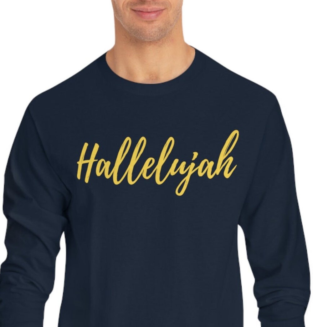 Jesus Loves You Classic Long Sleeve T-Shirt, Unisex Long Sleeve Tee, Hallelujah Long Sleeve, Long Sleeve, Christian Long Sleeve, Gift Livingtee