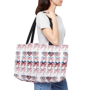 4. Juli Baseball Mom Weekender Tragetasche, große Sport-Tasche für Baseball-Liebhaber, 4. Juli Tasche, Baseball-Mama Geschenk, Baseball und HerzTasche