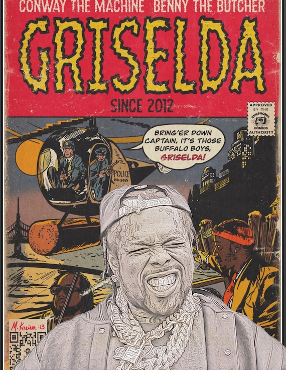 Westside Gunn,benny the Butcher, and Conway, Comic T-shirt Westside Gunn,benny the Butcher, and Conway, Comic T-shirt