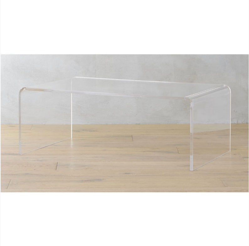 Brilliant Transparent Plexiglass Table Etsy