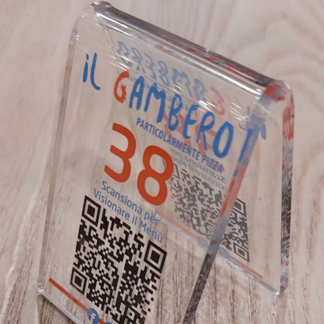 Thermo-folded Table Placeholder With Direct Mirror Printing With ...