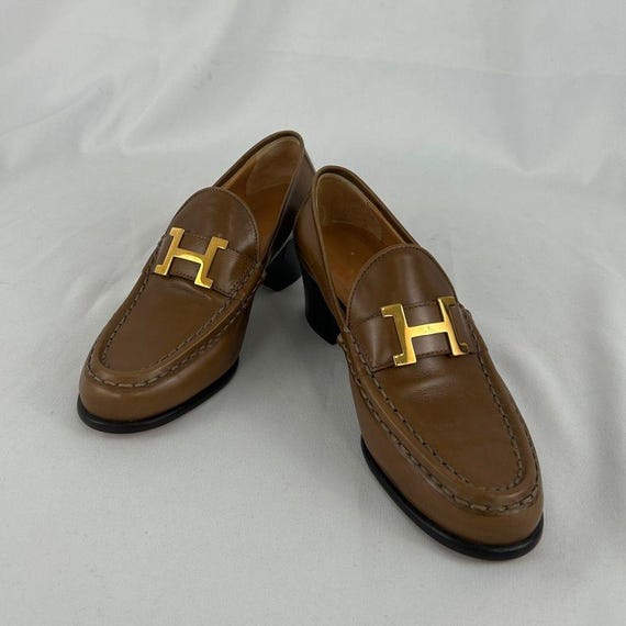 Vintage Hermes Loafers Hermes * Red Suede Kelly Loafers Shoes #38 – AMORE Vintage Tokyo main image 2