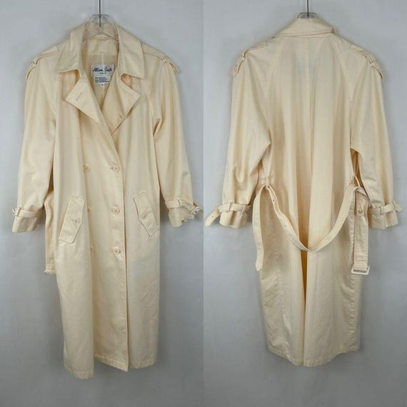 70s Cream Trench Coat
