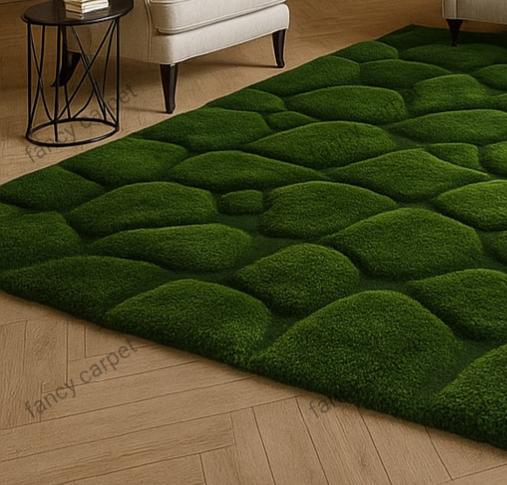 3D Moss Tufted Rug – Forest Floor Carpet, Organic Green Beauty - Etsy