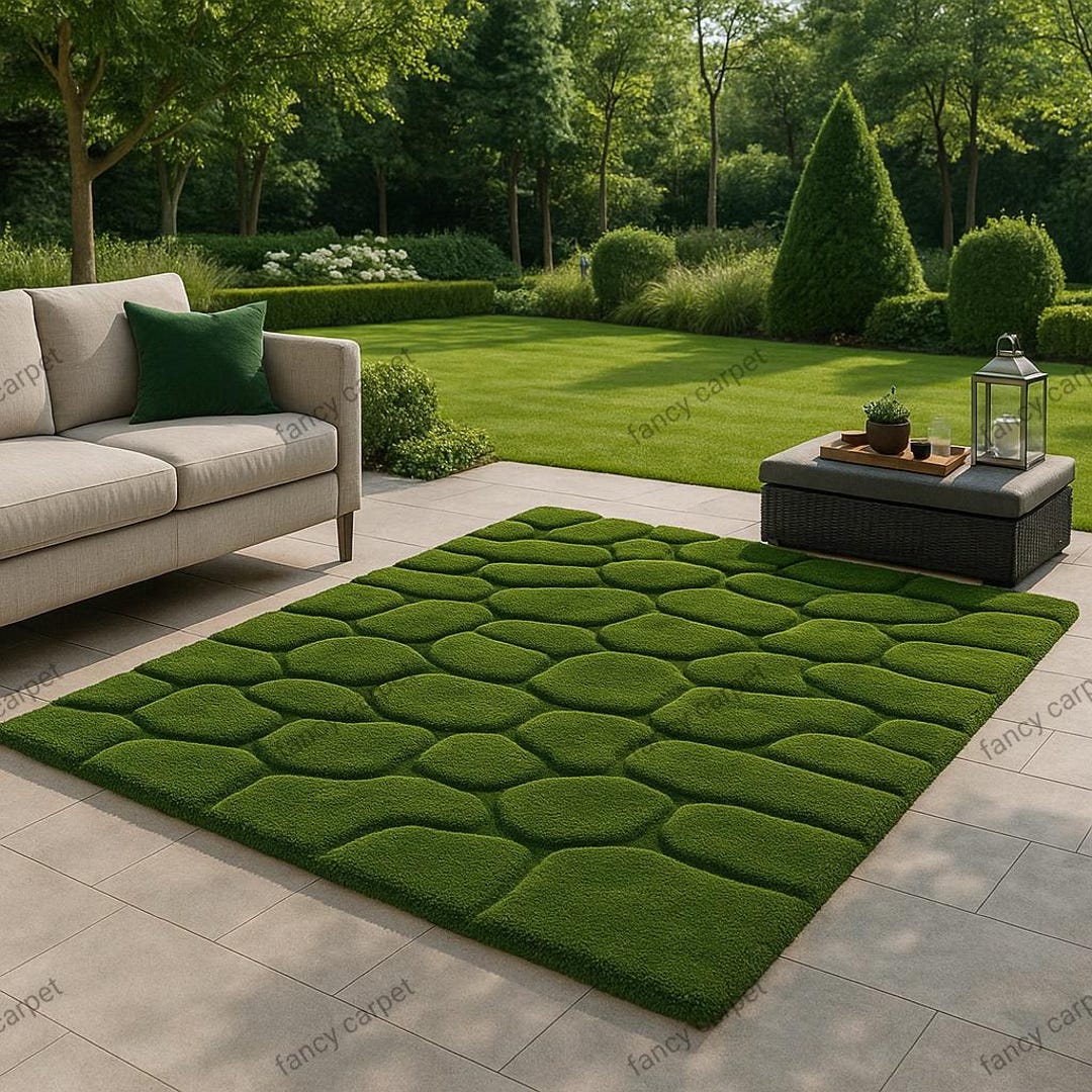 3D Moss Tufted Rug – Forest Floor Carpet, Organic Green Beauty - Etsy
