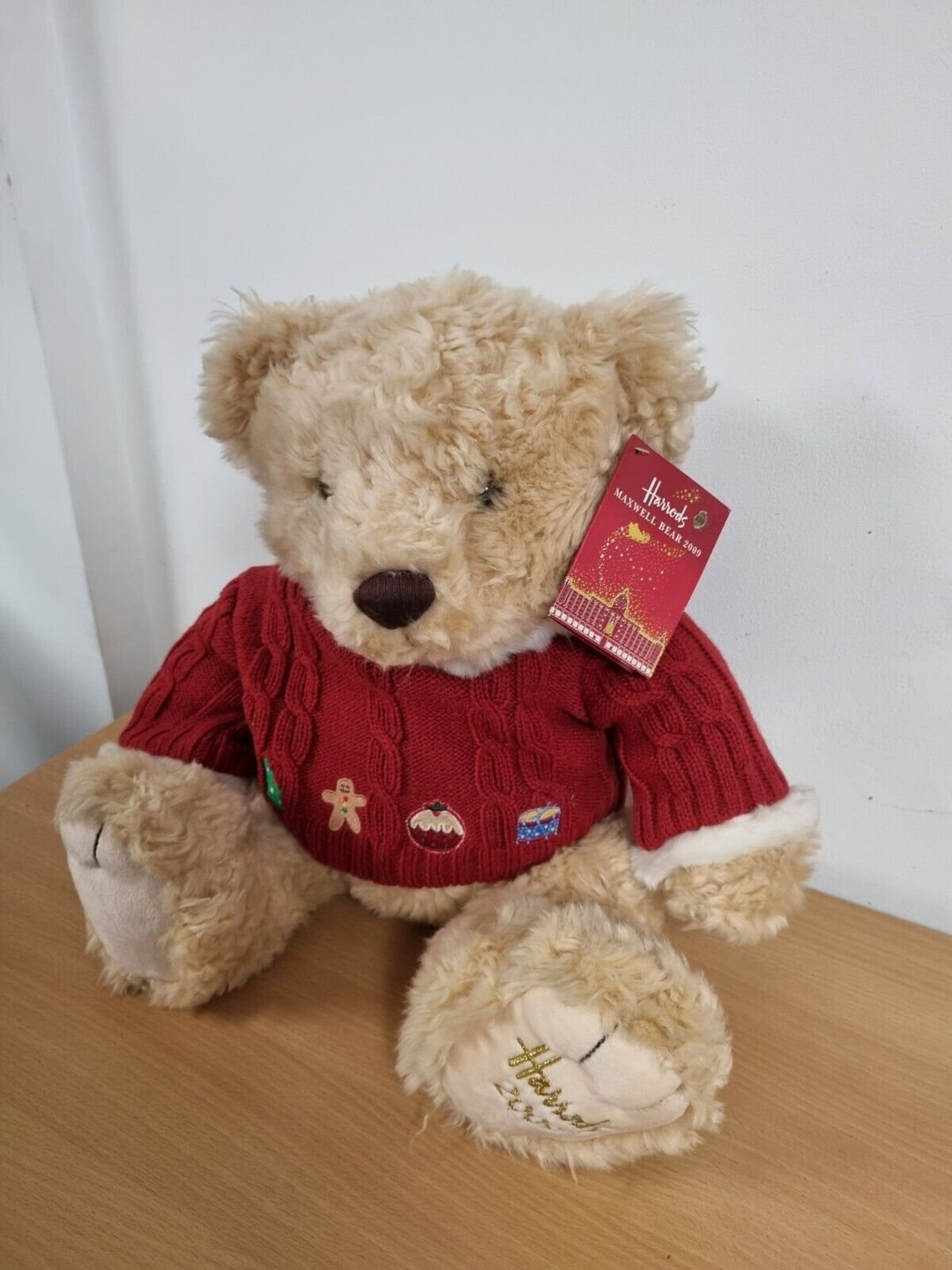 New Harrods Christmas Teddy Bear From 2009 Collectable Etsy