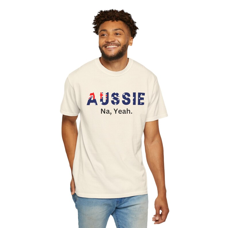 Camiseta australiana. Fiesta del día de Straya. Sí, no. Bandera. Colores cómodos unisex. Camiseta para el Día de Australia. Argot australiano. Camisa para australianos. imagen 10