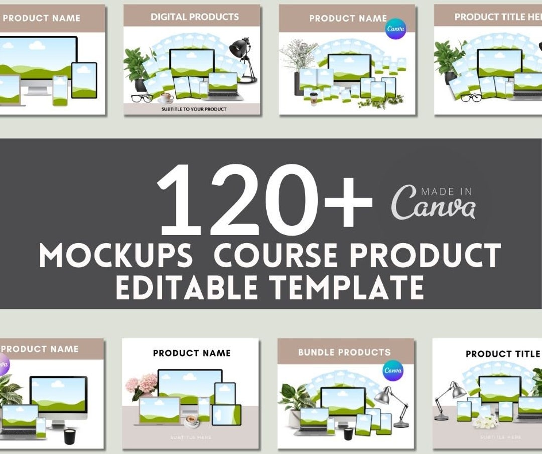 Digital Product Etsy Listing Mockup Bundle, Templates for Marketing ...
