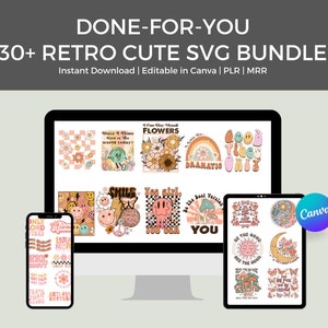Boho Retro Quotes Svg Png Bundle, motivational Digital Stickers, Cricut svg file, Funny Jokes, Sublimation Designs, Retro Style Designs