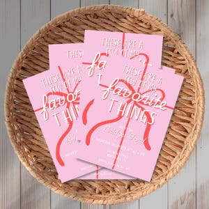 Favorite Things Party Invitation Editable Holiday Gift Exchange Invite Friendsmas Party Template Girls Night Festive Brunch Digital Download