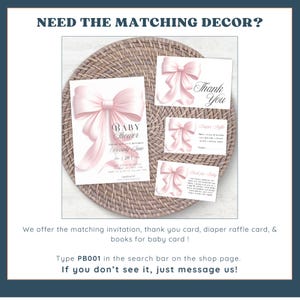 Różowa kokardka na powitanie na baby shower Nowoczesny różowy rumieniec na wejściu Kokietka Elegancka dziewczynka Canva Edytowalna Natychmiastowa cyfrowa wersja do pobrania zdjęcie 10