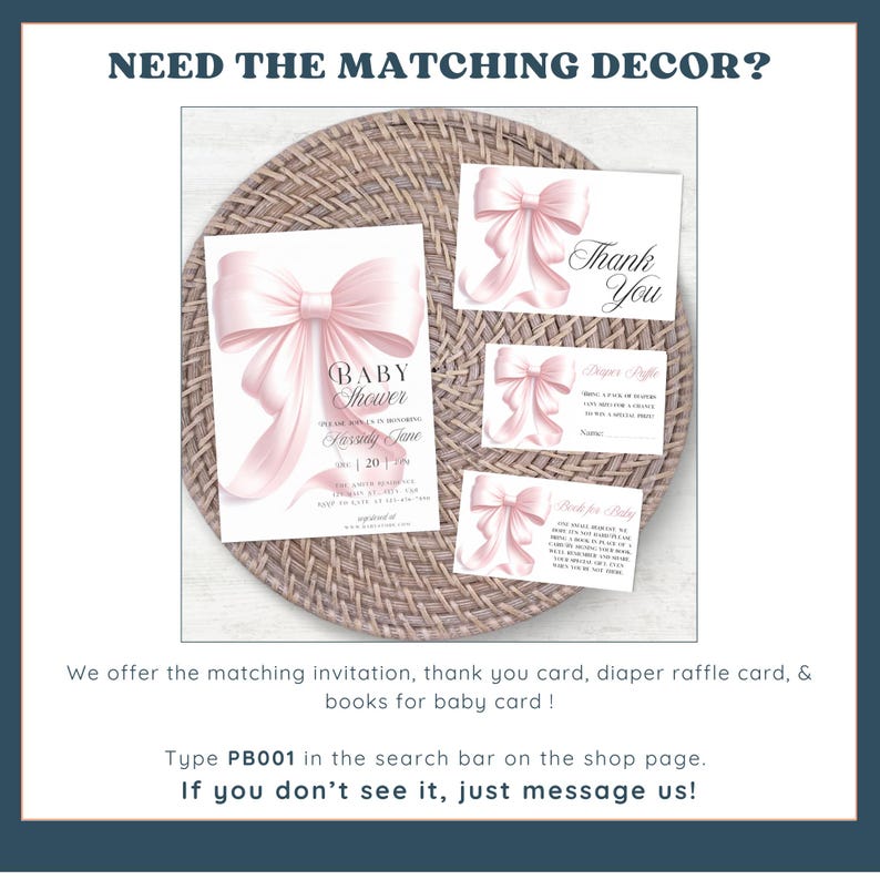 Różowa kokardka na powitanie na baby shower Nowoczesny różowy rumieniec na wejściu Kokietka Elegancka dziewczynka Canva Edytowalna Natychmiastowa cyfrowa wersja do pobrania zdjęcie 10