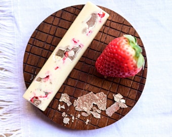 White Golden Chocolate Bars | Handmade Chocolate with Freeze Dried Fruits | Belgian Chocolate | Crafted Chocolate | Gift Idea