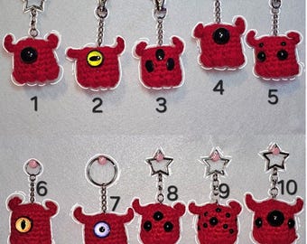Crocheted Alien Keychain