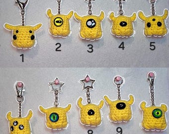 Crochet Alien Keychain