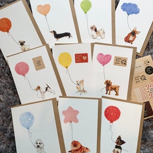 Hand-crafted dog lover all season greeting cards