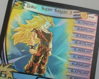 Dragonball Z Custom Goku Super Saiyan 3 Dragon Ball 152 DBZ UR TCG Holographic/Foil Card