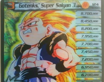 Tarjeta holográfica proxy de Gotenks Super Saiyan 3 124 UR TCG