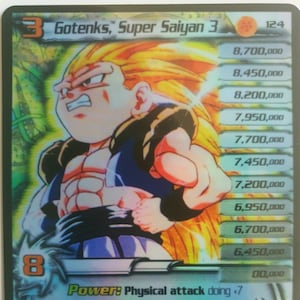 Gotenks Super Saiyan 3 124 UR TKG Holo Proxy Karte