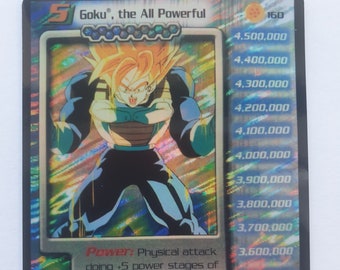Goku, the All Powerful Foil Card - Handmade #160