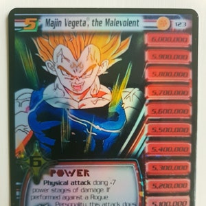 Vegeta Malevolent Proxy Holographic/Foil Kundenspezifische Karte