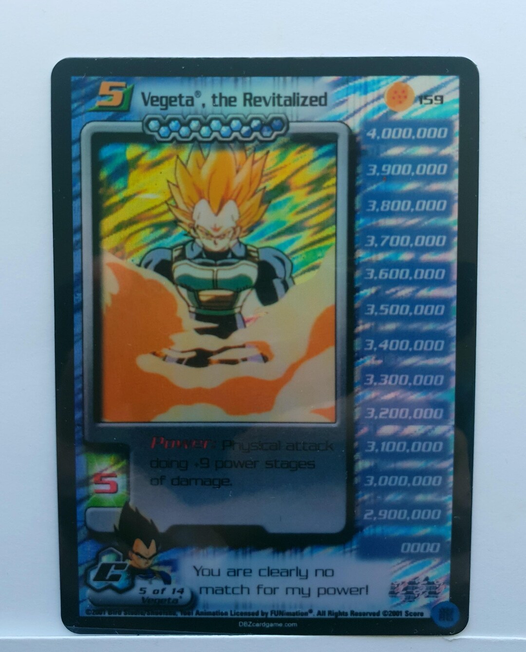 Dragonball Vegeta, the Revitalized 159 TCG UR Foil Proxy Card - Etsy