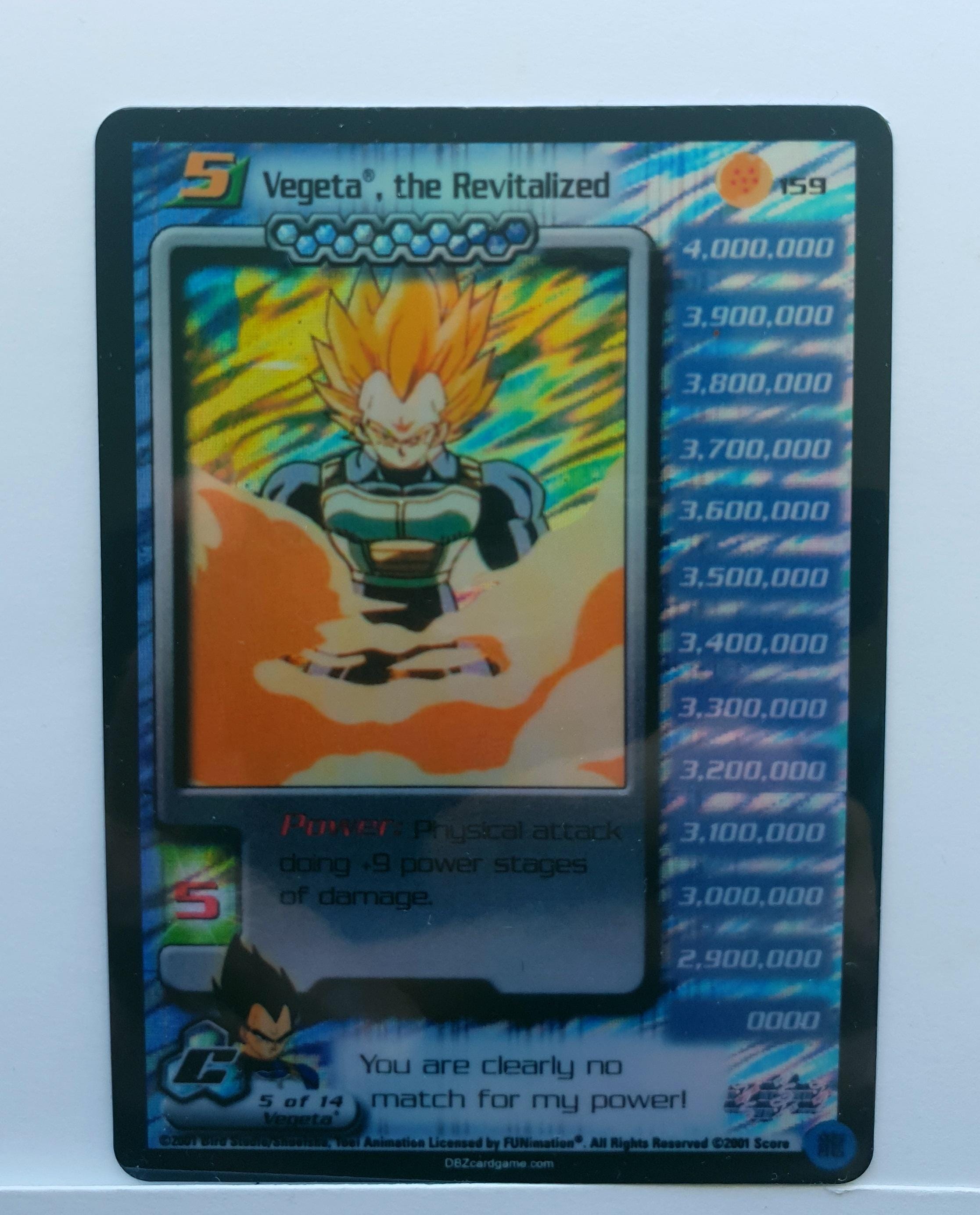 Dragonball Vegeta, the Revitalized 159 TCG UR Foil Proxy Card - Etsy
