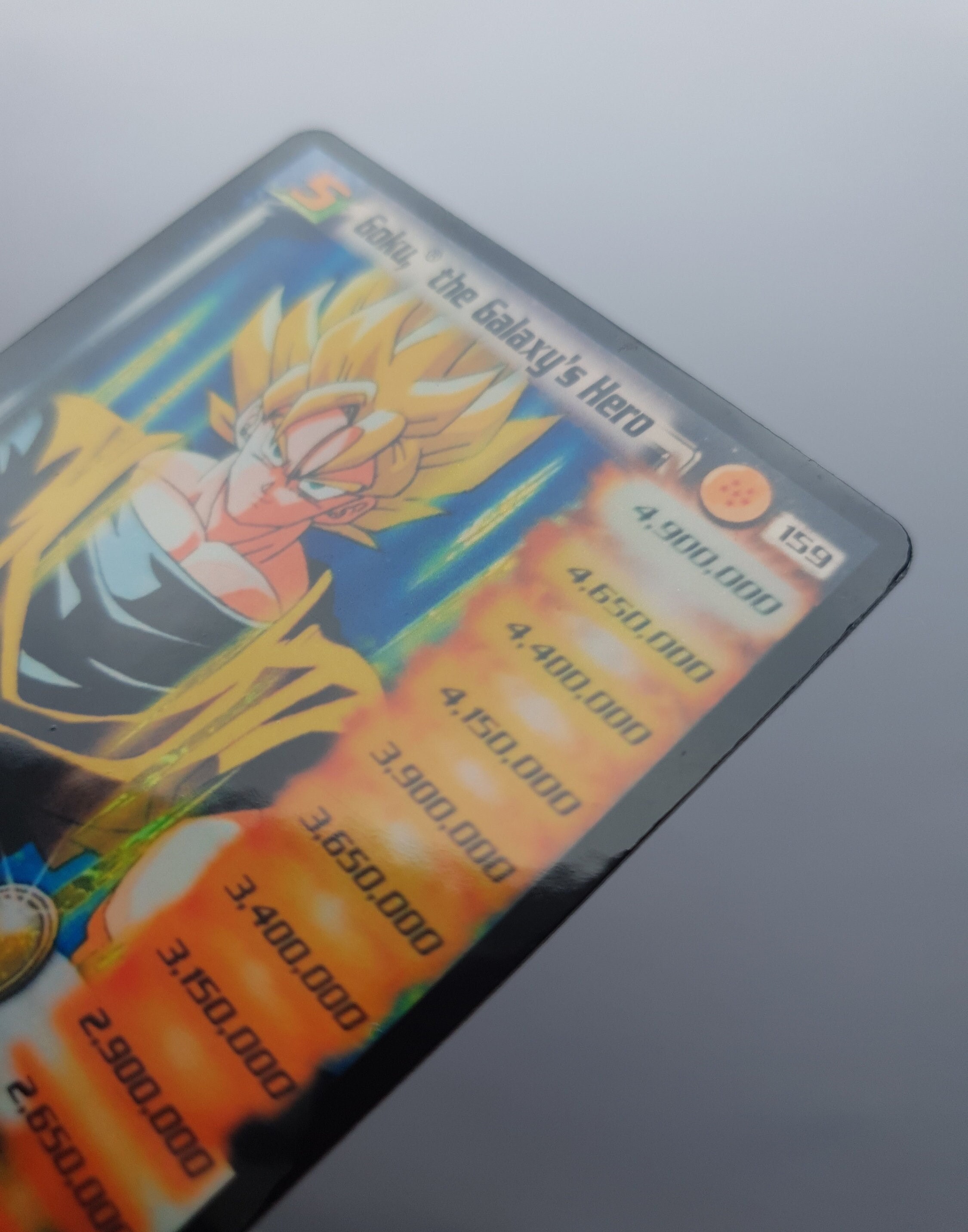 1x DBZ CCG GOKU GALAXY'S HERO LV5 ULTRA RARE 159 POP 1