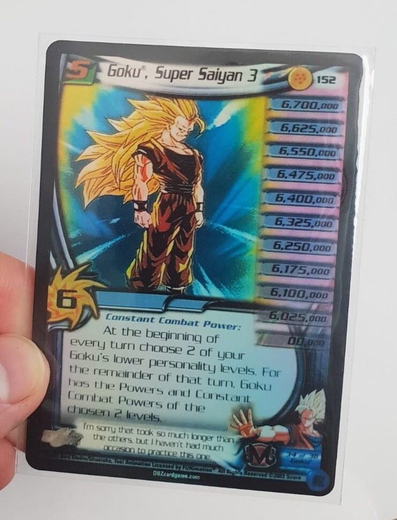 Dragon Ball Goku Super Saiyan 3 Holographic/foil Proxy Card - Etsy