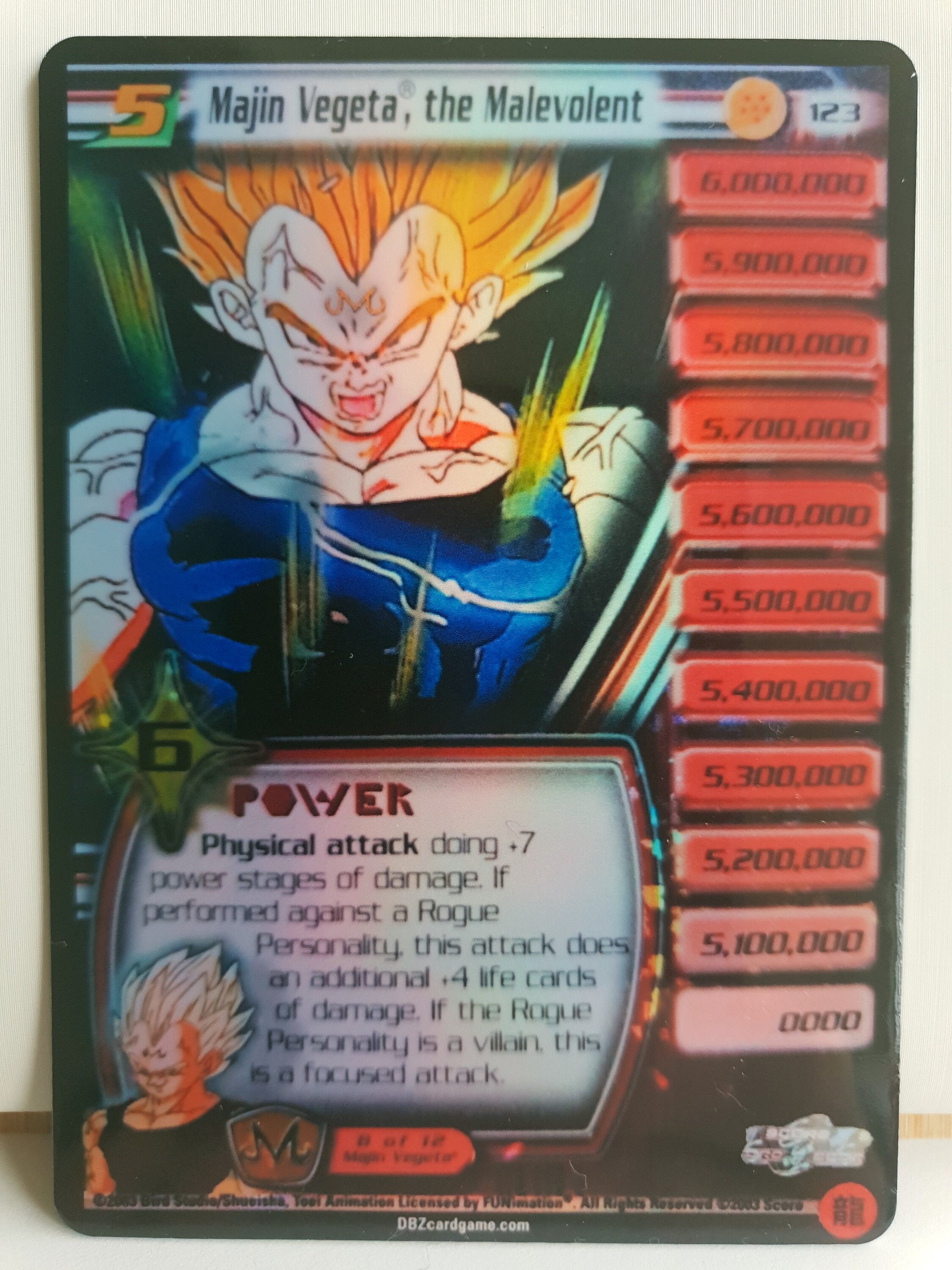 Vegeta Malevolent Proxy Holographic/foil Custom Card - Etsy