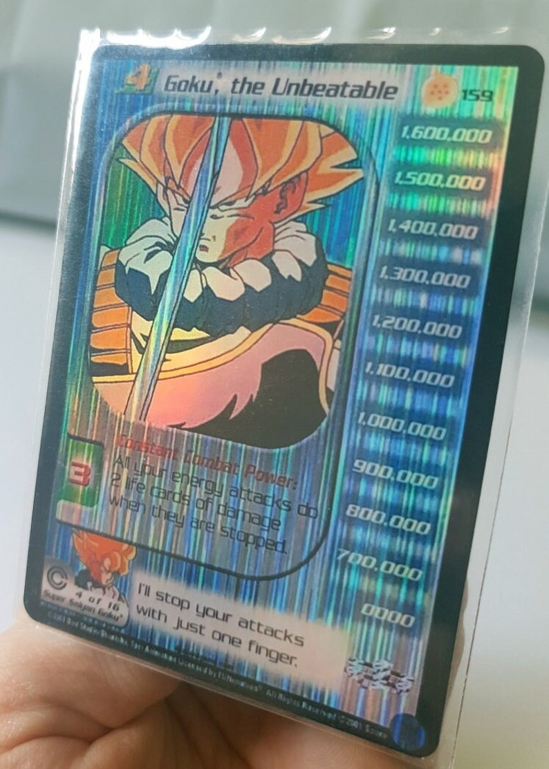Dragon Ball Card Custom Goku Dragonball Z 159 DBZ Etsy