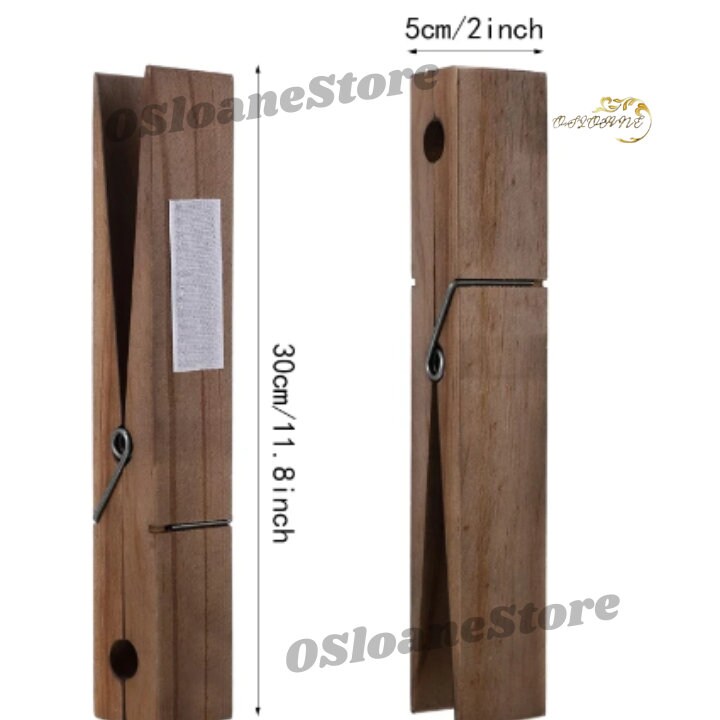 Large Wood Clothespin Hanger Clothes Pin Towel Holder Wooden Towel Clip