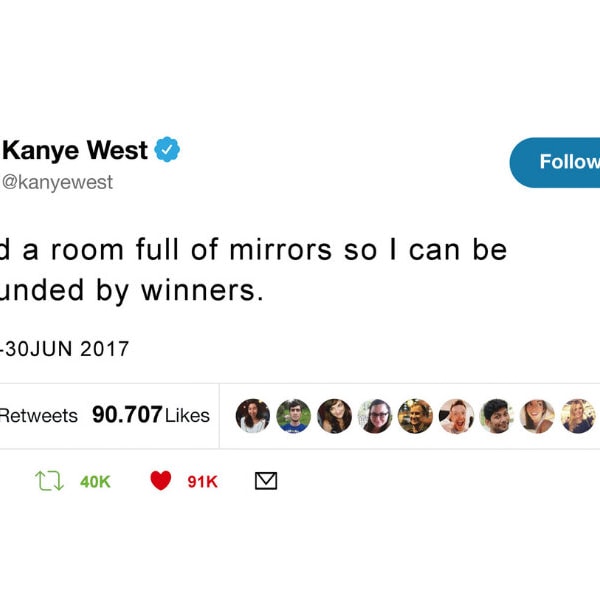 Kanye West Tweet Wall Art Etsy