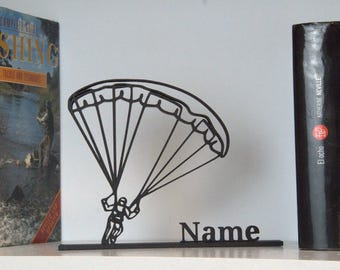Decorazione personalizzata con parapendio - Decorazione con figura di paracadute, regalo per sport d'avventura, regalo per piloti