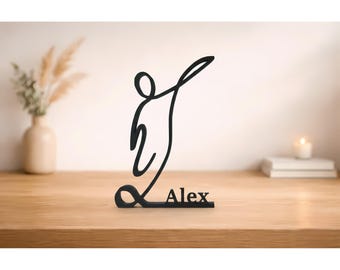 Football Personalized Line Art, Custom Soccer Line Art , Sportsman Gift, Gift for Football Lovers, Soccer Gift Idea, Minimalist Home Decor
