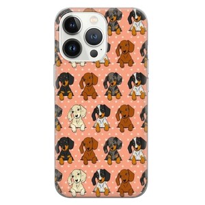 Wiener Hunde-Handyhülle, passend für iPhone 15 Pro Max, 14 Plus, 13, 12, 11, XR, XS & Samsung S23, S22, A54, A53, Pixel 8, 7 1